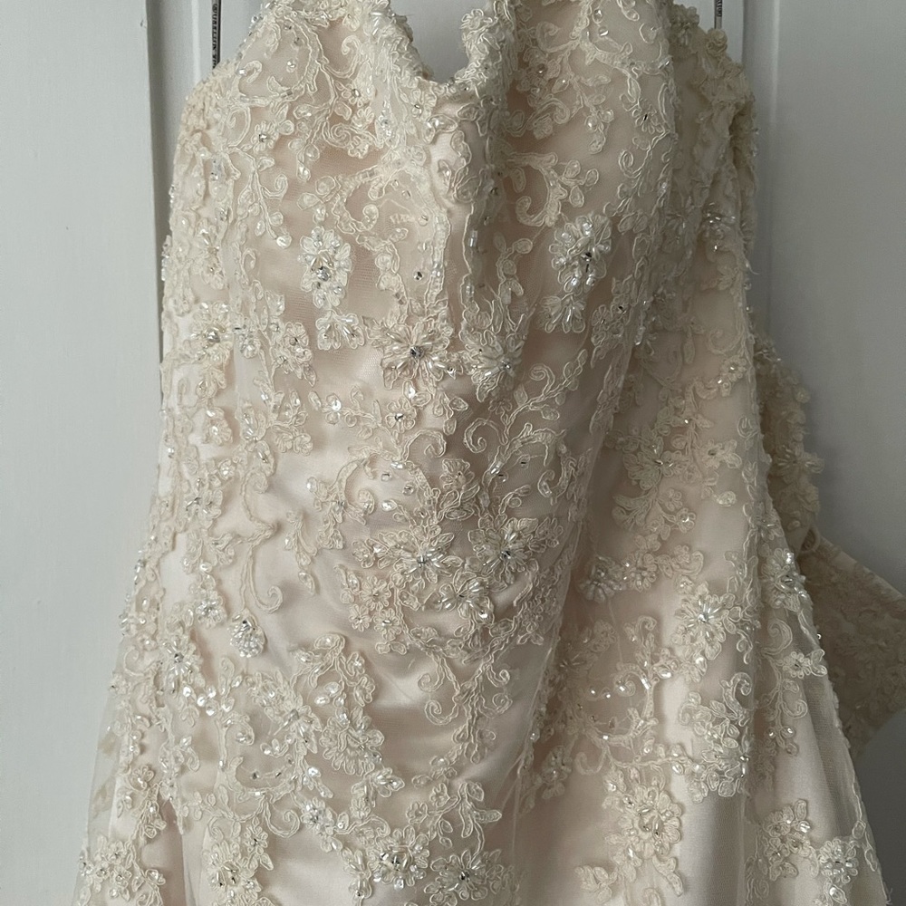 Maggie Sottero size 16 wedding gown. Never worn. Ivory always been in a bag!